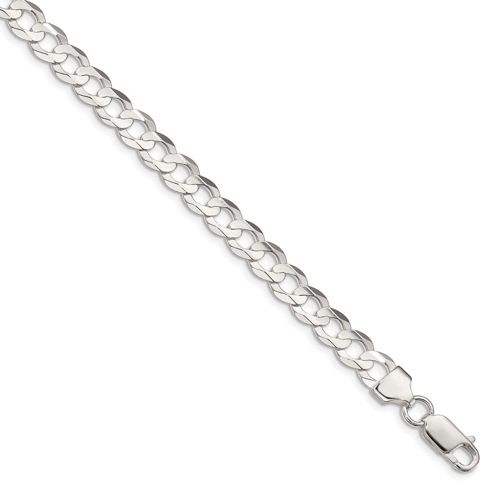 FB Jewels Sterling Silver 8.5mm Domed Curb Chain FB Jewels Sterling Silver 8.5mm Domed Curb Chain